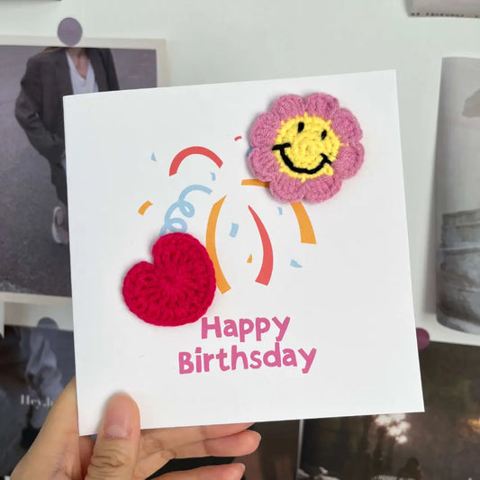 Crochet Birthday Card