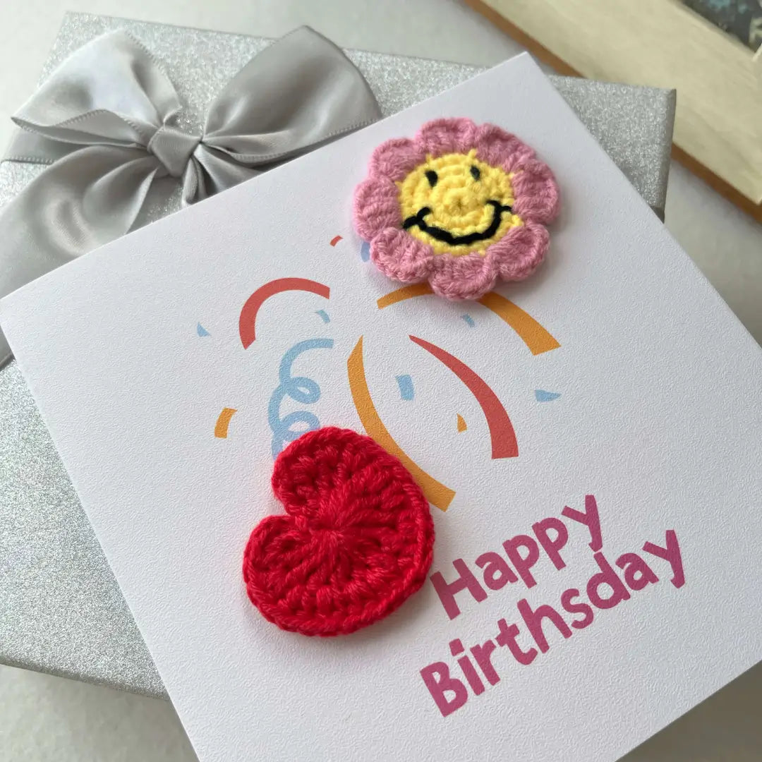 Crochet Birthday Card