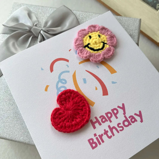 Crochet Birthday Card