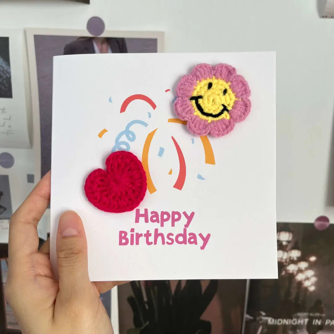 Crochet Birthday Card